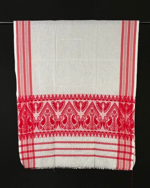 Gamosa-Cotton-Handwoven Assamese Traditional Design - Image 1