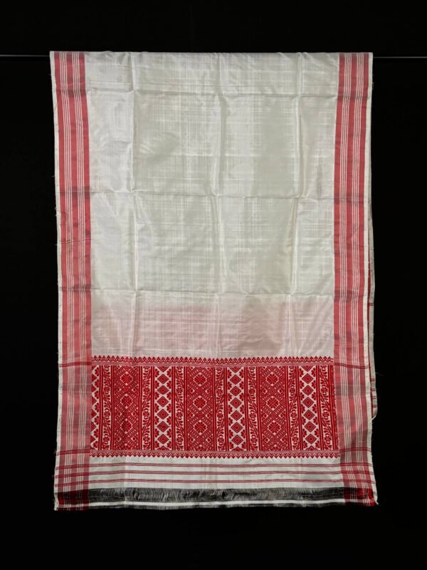 Gamosa- Paat / Assam Silk - Handmade Assamese Traditional Design (copy) - Image 1