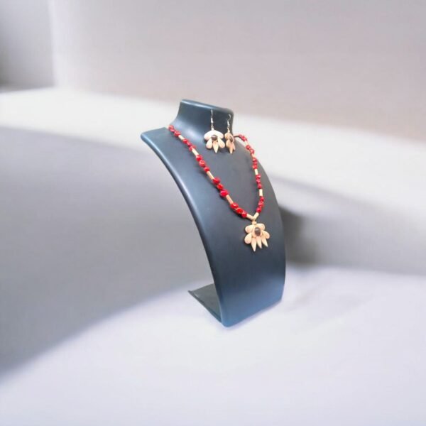 Necklace - Bamboo Made with Forest Materials - Traditional Design - Image 1