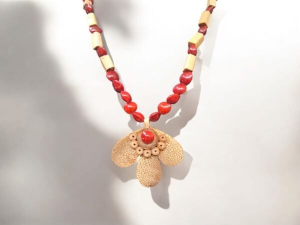 Necklace - Bamboo Made with Forest Materials - Traditional Design - Image 2