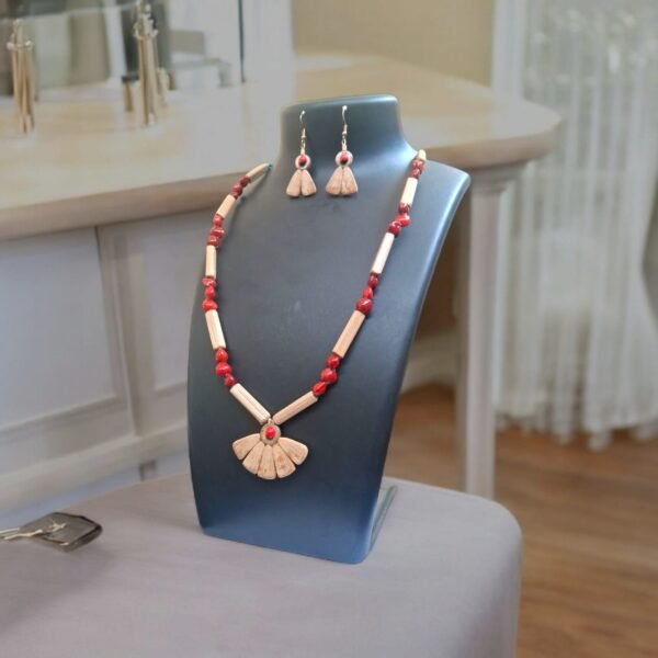 Necklace - Bamboo Made with Forest Materials - Traditional Design - Image 1