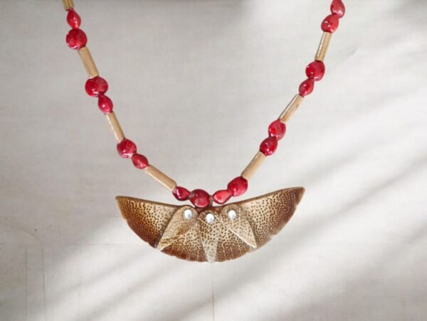 Necklace - Bamboo Made with Forest Materials - Traditional Design - Image 2