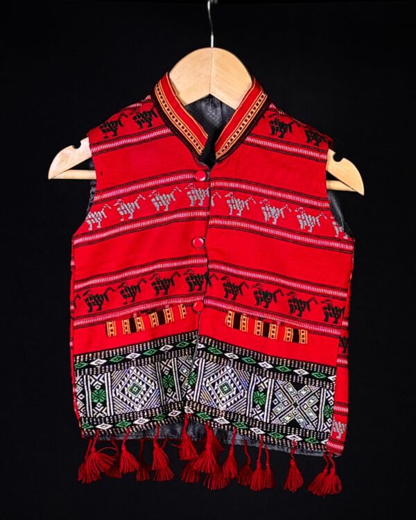 Waistcoat - Kid's - Karbi Traditional Design - Image 1