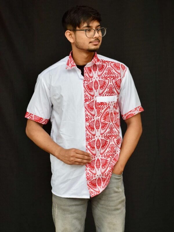 Shirt - Cotton - Assamese Traditional Design – Traditional NorthEast