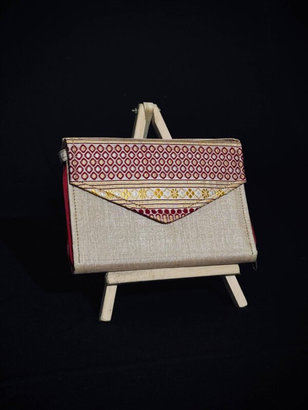 Bag - Purse - Tussar Silk - Assamese Design - Image 1