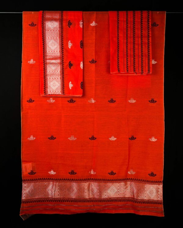Sador Mekhela - Slab Cotton - Traditional Design – Traditional NorthEast