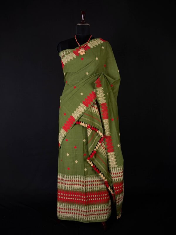 Sador Mekhela - Cotton Ghisa - Aronai Design – Traditional NorthEast
