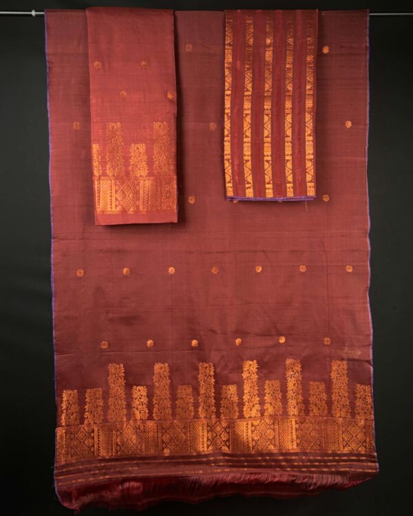 Sador Mekhela - Staple Cotton - Traditional Design – Traditional NorthEast