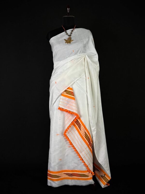 Sador Mekhela - Washed Silk / Dhulai Paat - Assamese Traditional Design – Traditional NorthEast