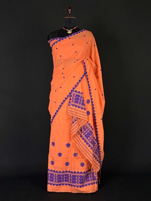 Sador Mekhela: Pure Cotton - Authentic Assamese Traditional Dress - Image 1