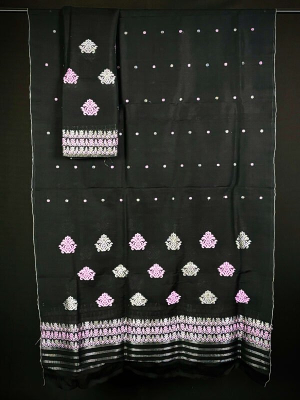 Sador Mekhela: Handloom Cotton Kesapaat Set - Image 2