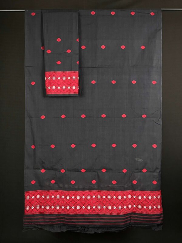 Sador Mekhela: Pure Cotton - Authentic Assamese Traditional Dress - Image 2
