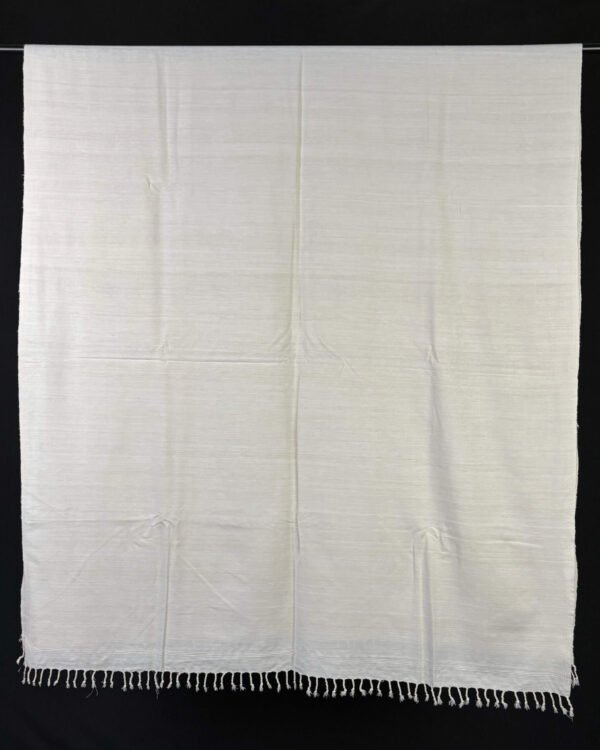 Shawl - Eri Silk - Handloom White Soft – Traditional NorthEast