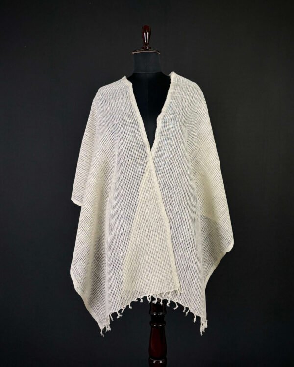 Stole - Eri Silk - Net Design – Traditional NorthEast