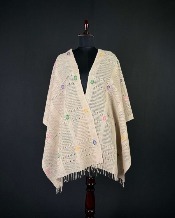 Stole - Eri Silk - Net Design – Traditional NorthEast