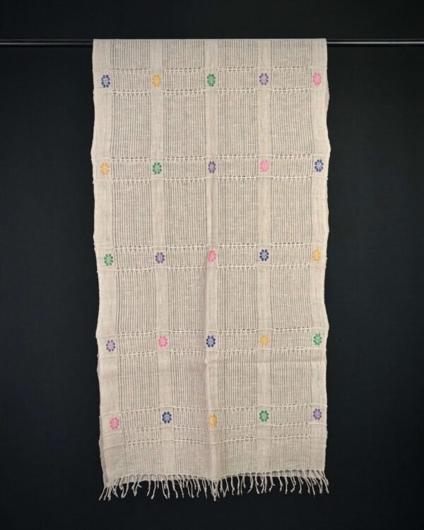 Stole - Eri Silk - Net Design – Traditional NorthEast