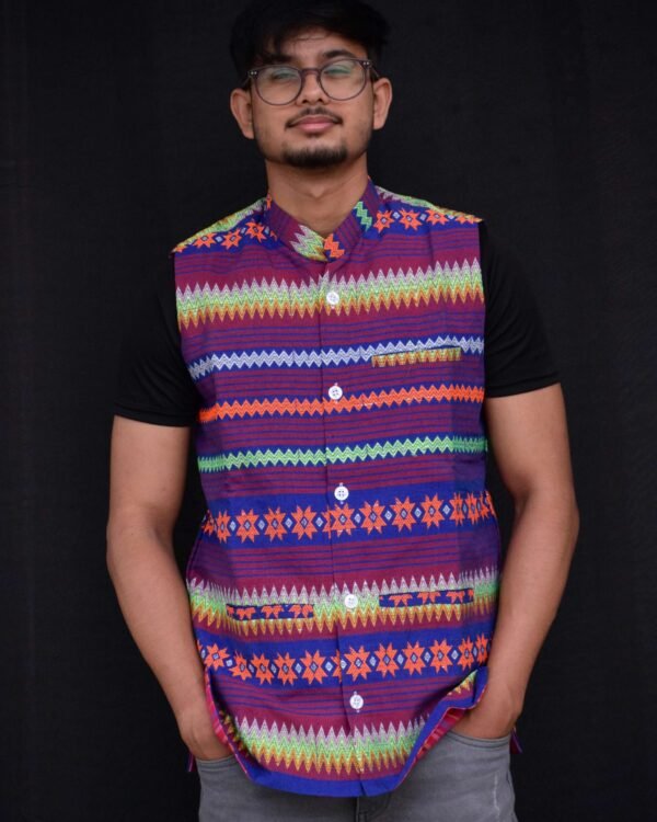 Waistcoat - Men - Cotton - Unique Design – Traditional NorthEast