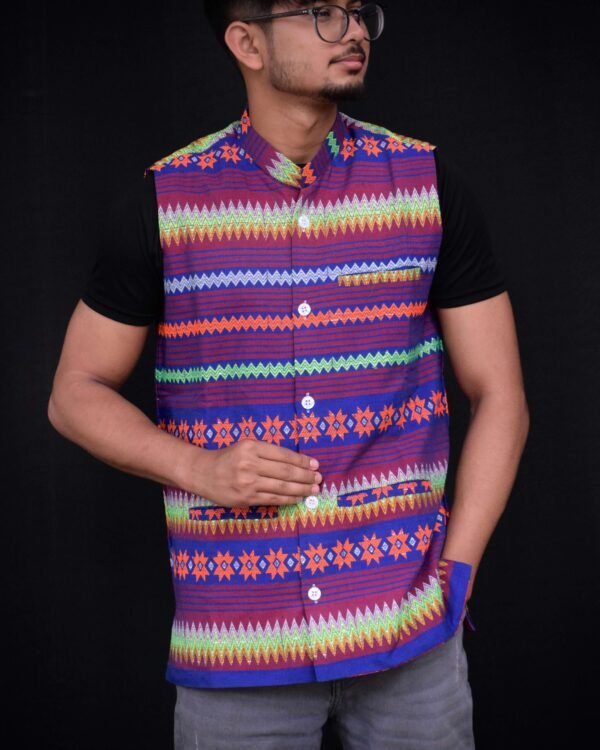 Waistcoat - Men - Cotton - Unique Design – Traditional NorthEast