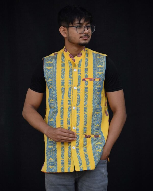 Waistcoat - Men - Cotton - Unique Design – Traditional NorthEast