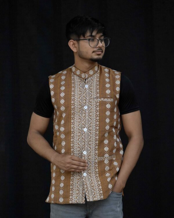 Waistcoat - Men - Cotton - Unique Design – Traditional NorthEast