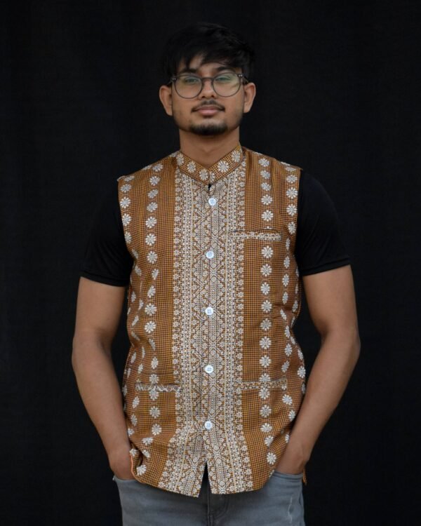 Waistcoat - Men - Cotton - Unique Design – Traditional NorthEast