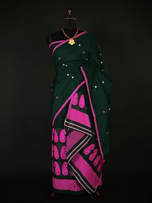 Sador Mekhela - Staple Cotton - Assamese Design - Image 1