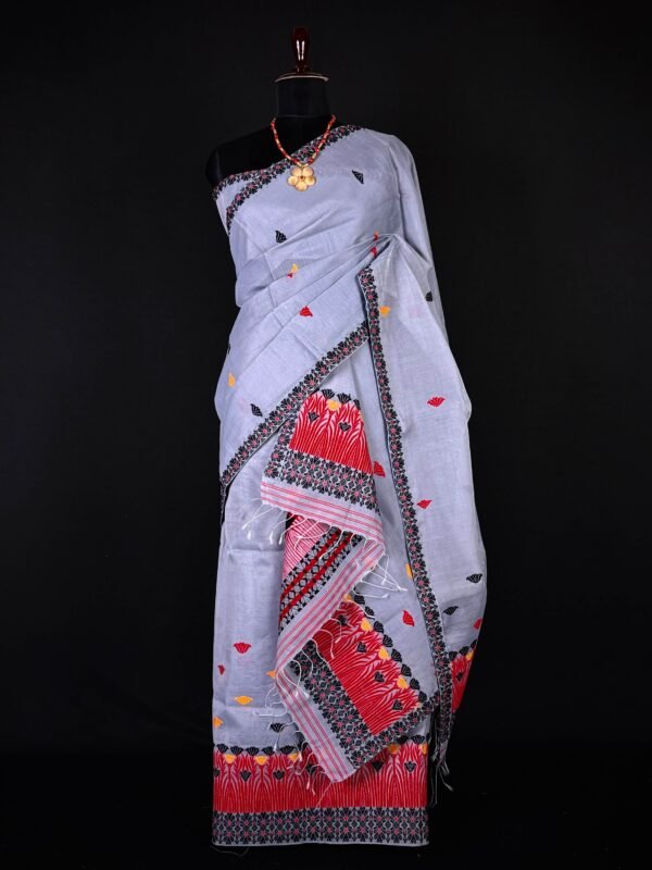 Sador Mekhela - Wash Cotton - Traditional Design – Traditional NorthEast