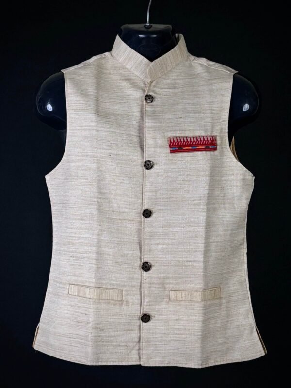 Waistcoat - Men - Cotton - Dimasa Design – Traditional NorthEast