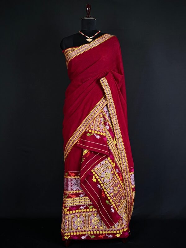 Sador Mekhela - Padmini Cotton - Mising Design - Image 1