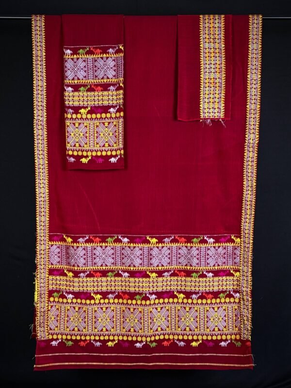 Sador Mekhela - Padmini Cotton - Mising Design - Image 2