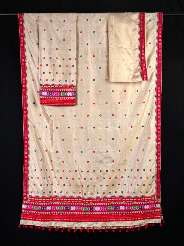 Sador Mekhela - Paat - Traditional Design – Traditional NorthEast