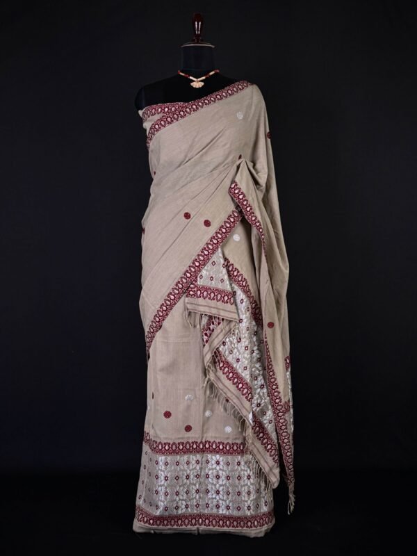 Sador Mekhela: Pure Cotton - Authentic Assamese Traditional Dress - Image 1