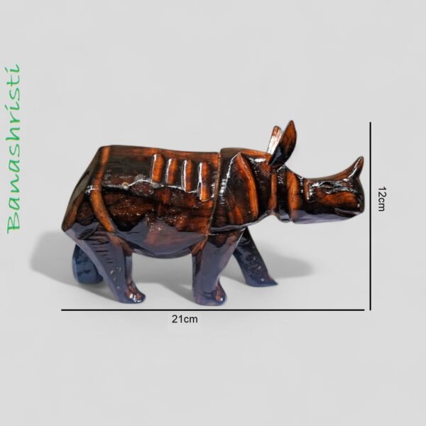 Wooden Rhino - Image 3