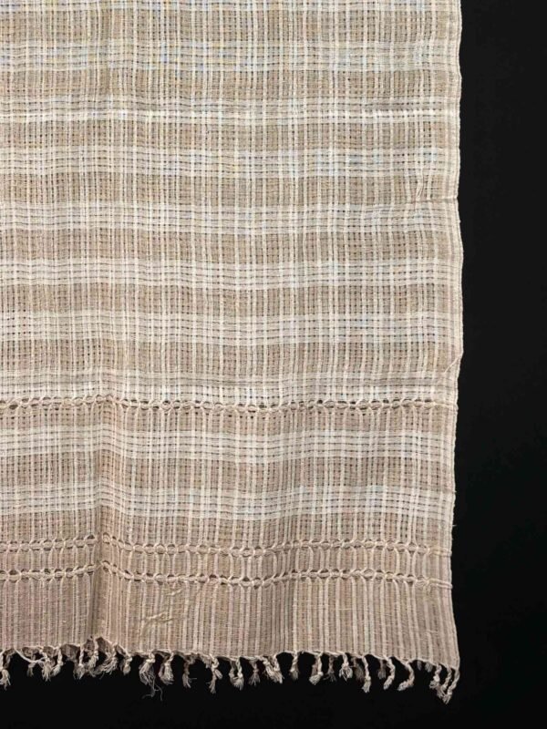 Stole - Eri Silk - Net Design - Image 3
