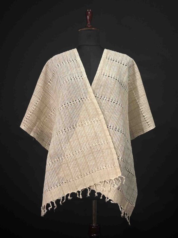 Stole - Eri Silk - Net Design - Image 1
