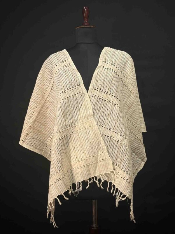 Stole - Eri Silk - Net Design - Image 1