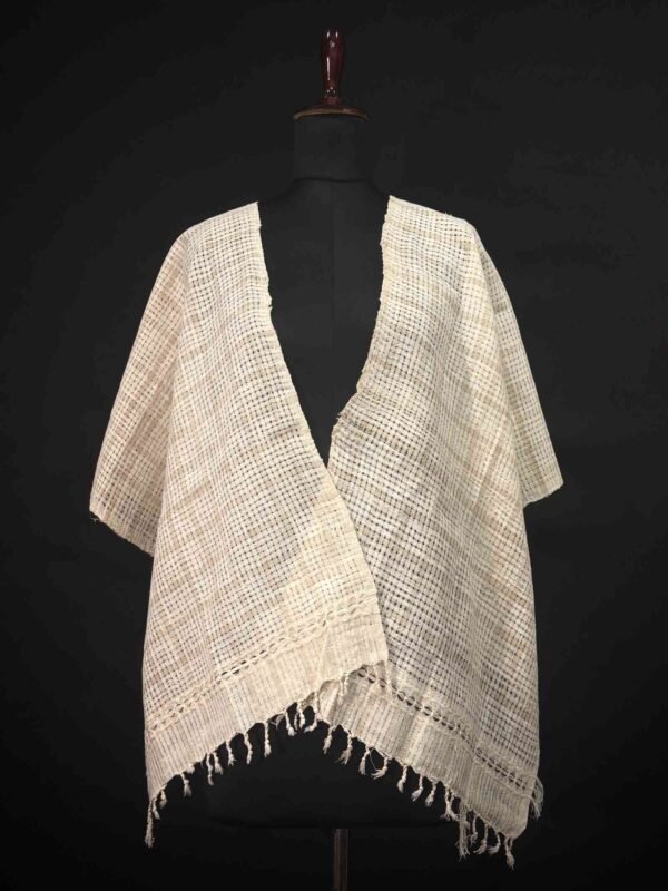 Stole - Eri Silk - Net Design - Image 1