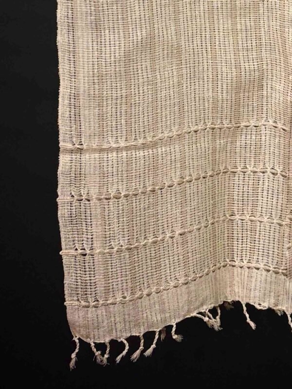 Stole - Eri Silk - Net Design - Image 3