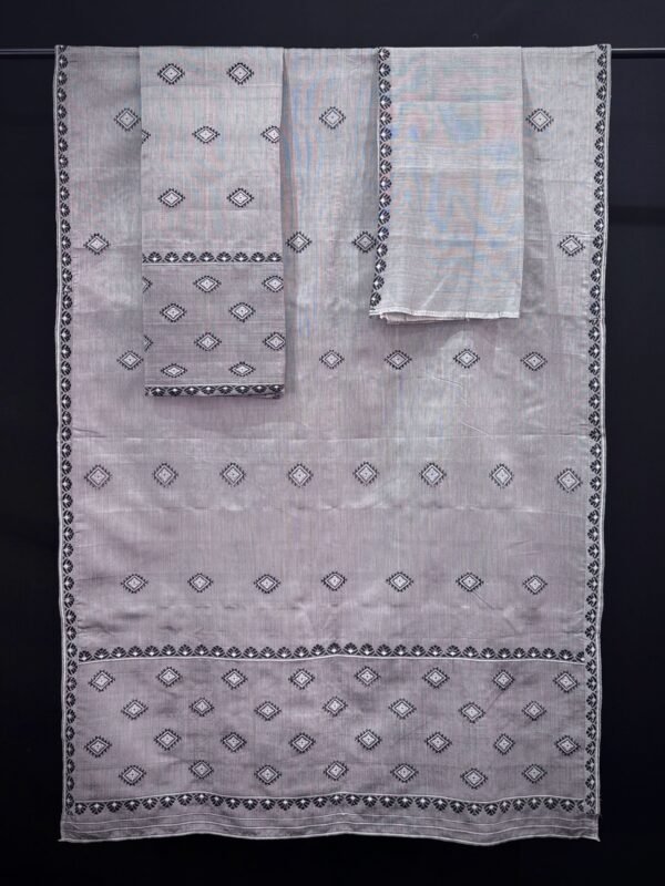 Sador Mekhela: Handloom Cotton Kesapaat Set - Image 2