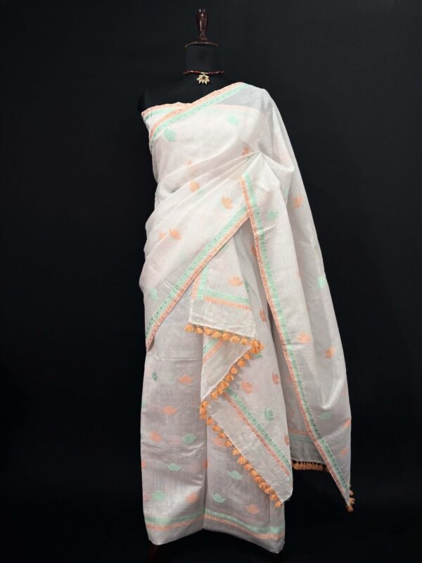 Sador Mekhela-Handloom Cotton Kesapaat set - Image 1