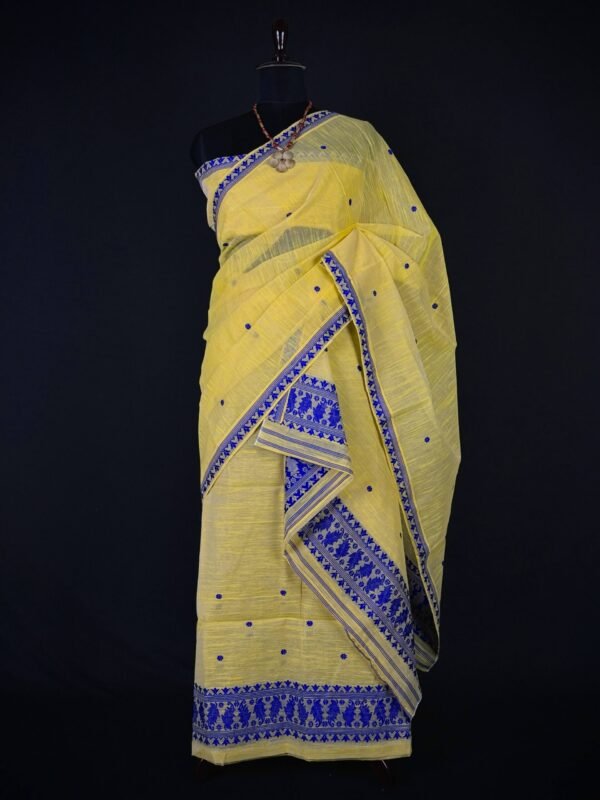 Sador Mekhela - Slub Cotton - Traditional Design - Image 1