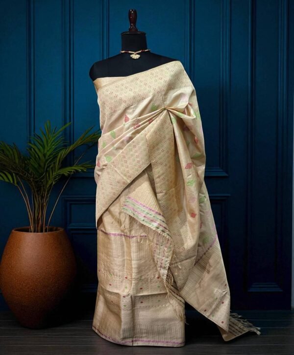 Sador Mekhela - Tussar Silk - Image 1