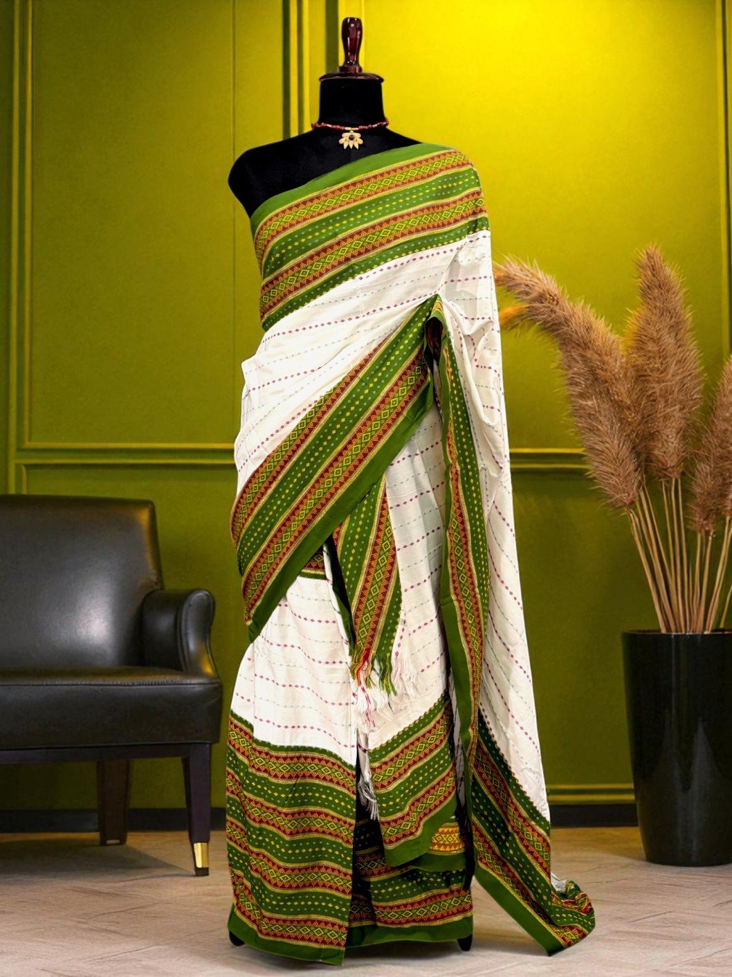 Sador Mekhela AB3 Sador Mekhela - Tripura Design - Image 1