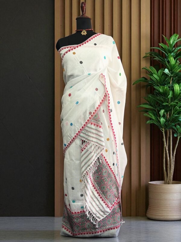 Sador Mekhela: Authentic Nooni Cotton from Assam - Image 1