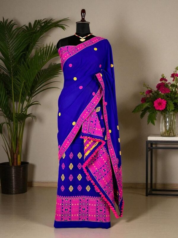 Sador Mekhela - Padmini Cotton - Karbi Design - Image 1
