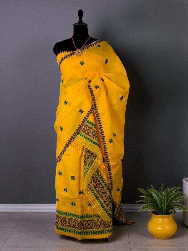 Sador Mekhela: Authentic Nooni Cotton from Assam - Image 1