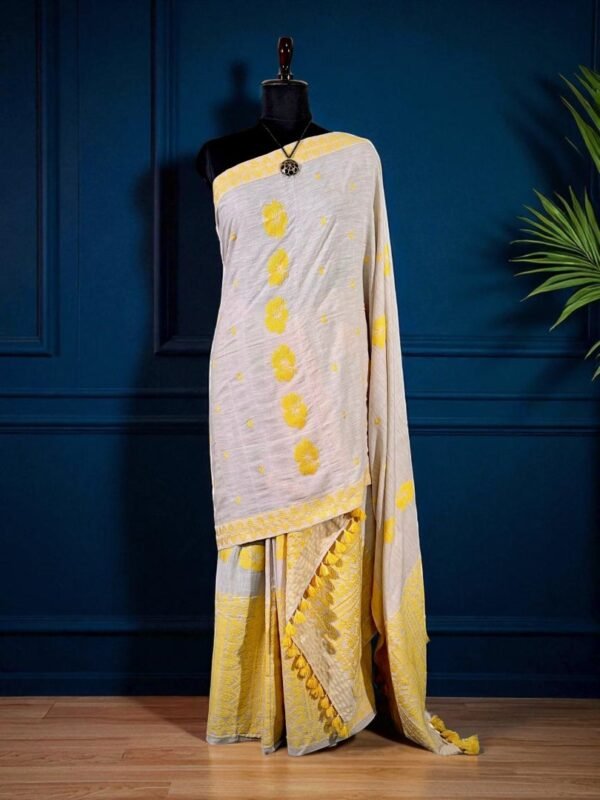 Sador Mekhela - Eri Silk - Assamese Design - Image 1