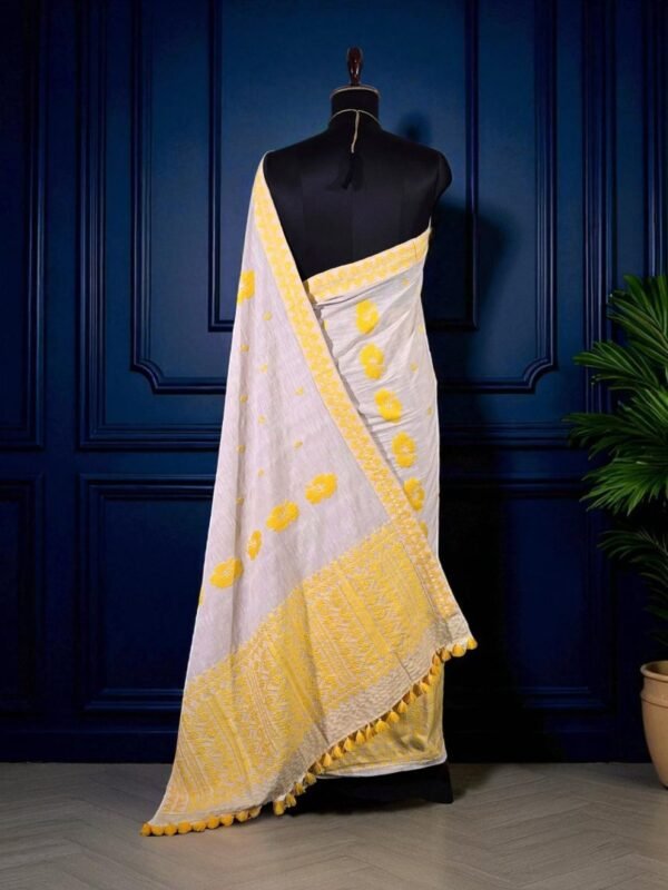Sador Mekhela - Eri Silk - Assamese Design - Image 2