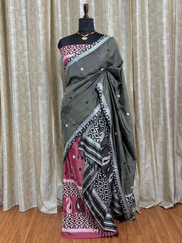 Sador Mekhela – Modal By Assam Silk - Image 1