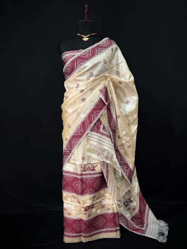 Sador Mekhela - Pure Tussar Silk - Image 1